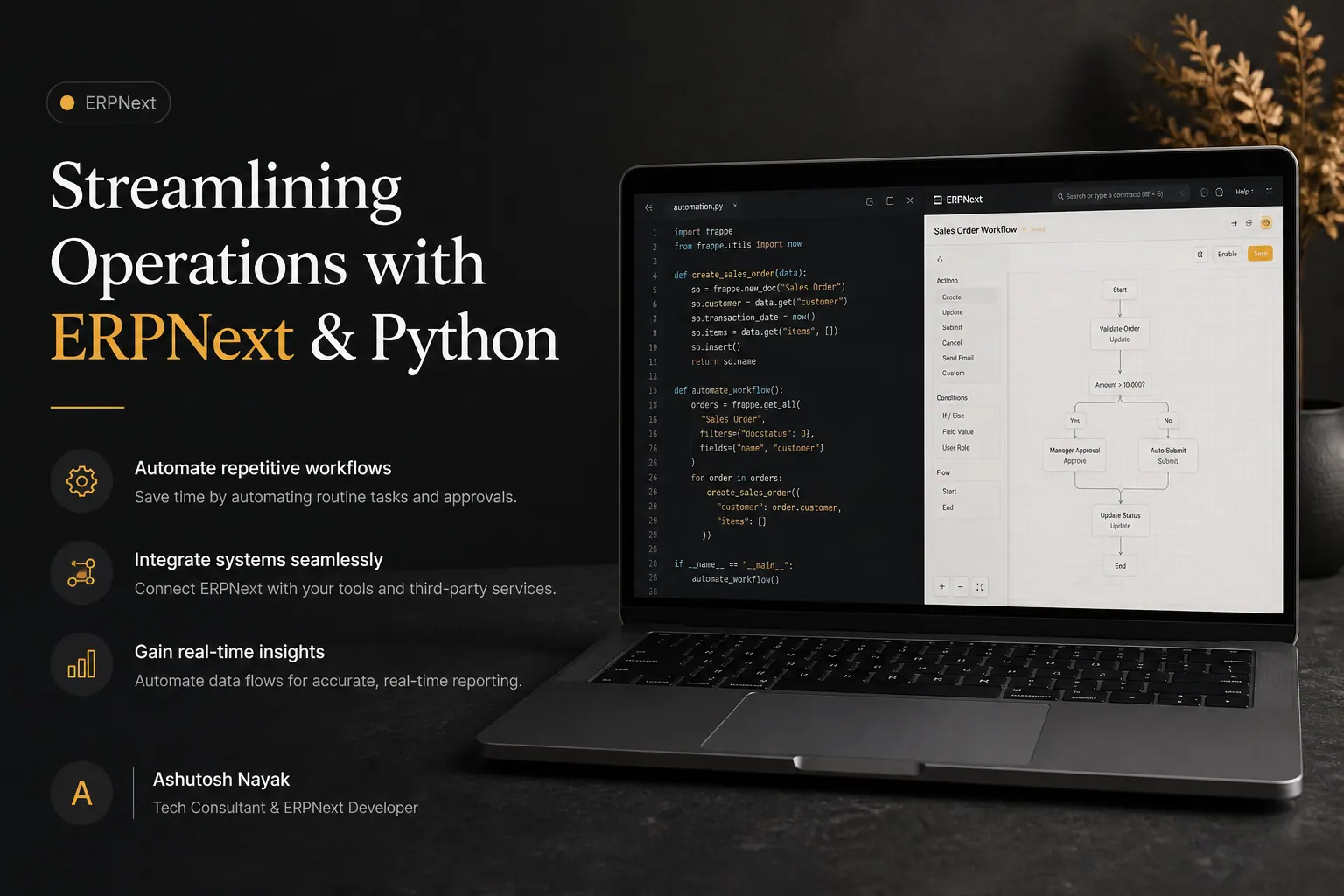 Streamlining Operations with ERPNext & Python