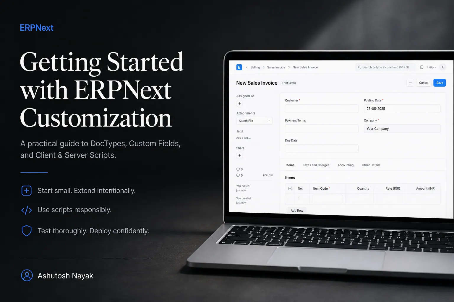 Getting Started with ERPNext Customization
